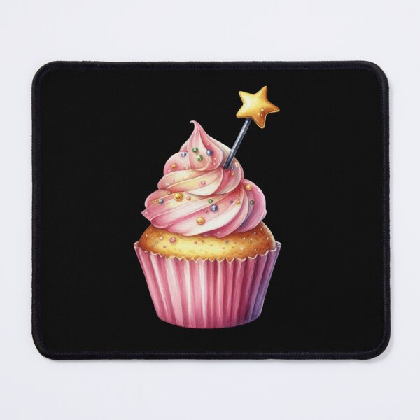 Item preview, Magical Cupcake with Star Wand designed and sold by Fillthegoat.