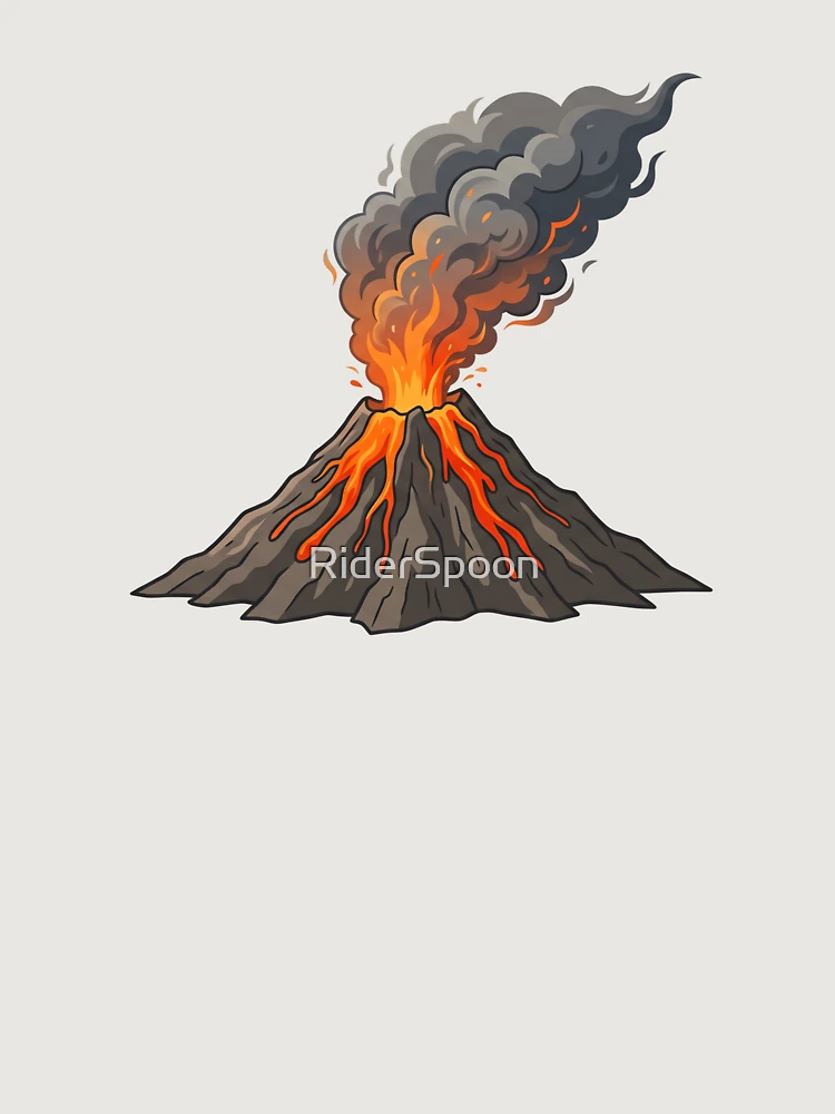Thumbnail 6 of 6, Premium Oversized Hoodie, Explosive Volcano Eruption designed and sold by RiderSpoon.