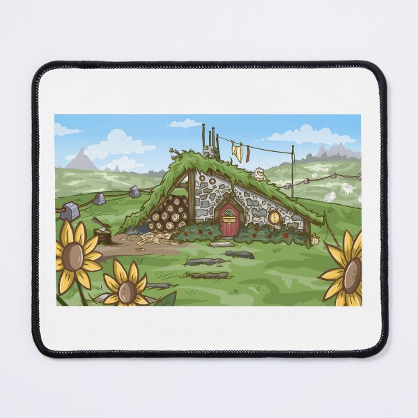 Item preview, Whimsical Cottage in a Green Landscape designed and sold by PeaceTypo.