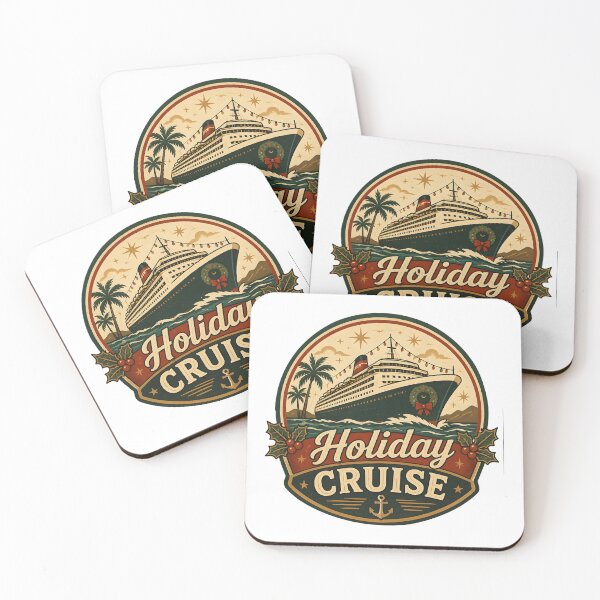 Item preview, Holiday Cruise Vintage Christmas Vacation Travel Gift designed and sold by LiviuGligoros.