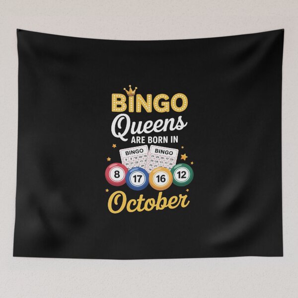 Item preview, BINGO Queens are born in October designed and sold by jkrphoto.