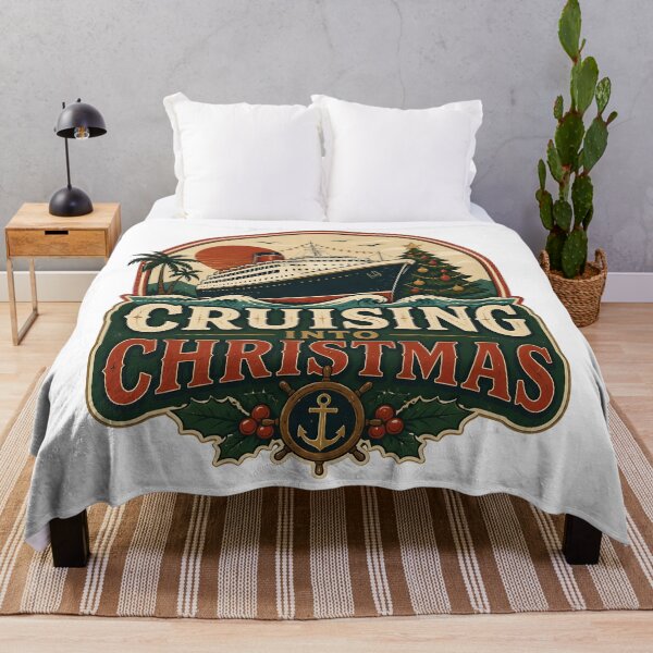 Item preview, Cruising Into Christmas Vintage Christmas Vacation Travel Gift designed and sold by LiviuGligoros.