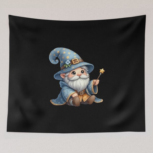 Item preview, Charming Little Wizard with Wand designed and sold by Fillthegoat.