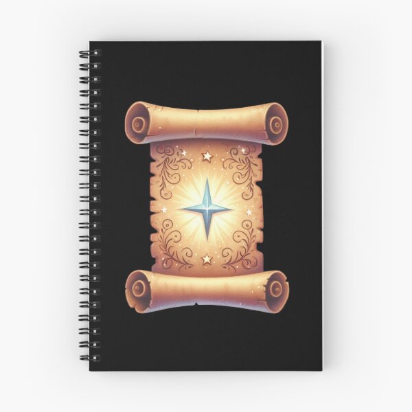 Item preview, Ancient Scroll with Glowing Compass designed and sold by Fillthegoat.