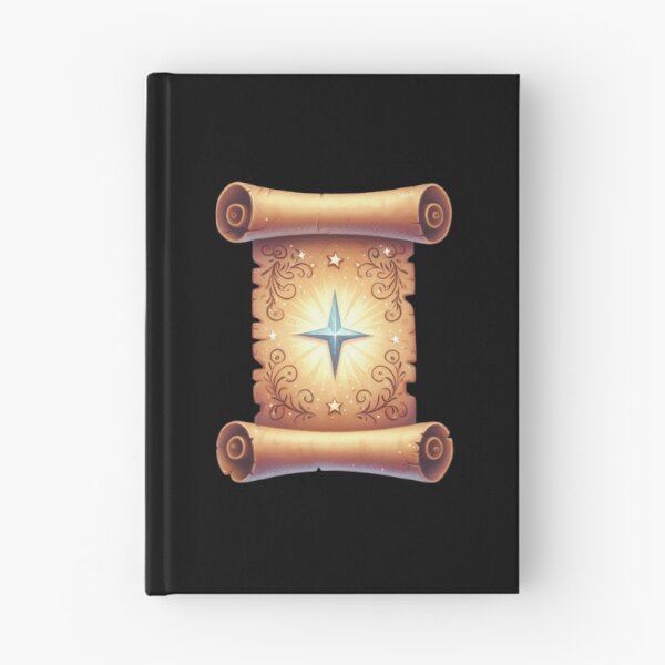 Item preview, Ancient Scroll with Glowing Compass designed and sold by Fillthegoat.