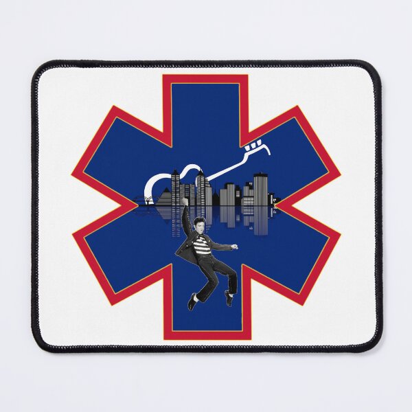 Item preview, Memphis Fire Department Skyline Elvis Guitar Star of Life designed and sold by FireEMSDesigns.