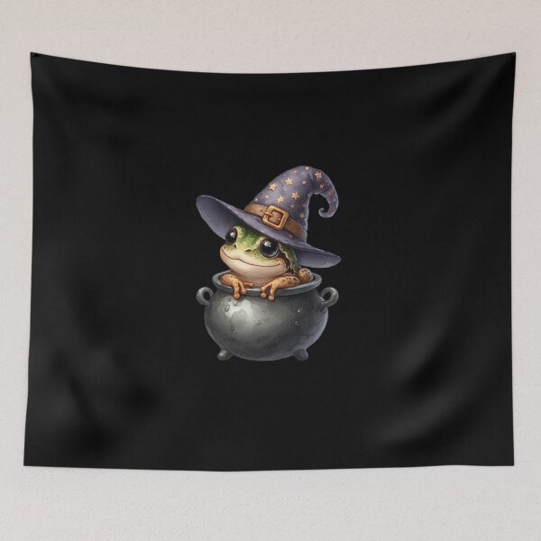 Item preview, Frog in a Wizard Hat designed and sold by Fillthegoat.
