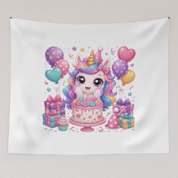 Item preview, Cute Unicorn Birthday Party designed and sold by MySthore.