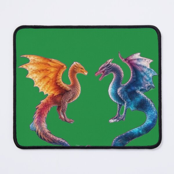 Item preview, Cosmic Fire And Ice Twin Dragons designed and sold by MariaPCMaria.