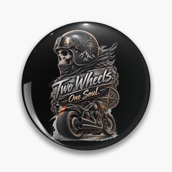 Item preview, Two Wheels One Soul Biker designed and sold by Wild Ink Studio by Barbara.