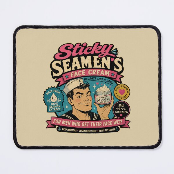 Item preview, Sticky Seamen’s Face Cream – For Men Who Get Their Face Wet designed and sold by obstinator.