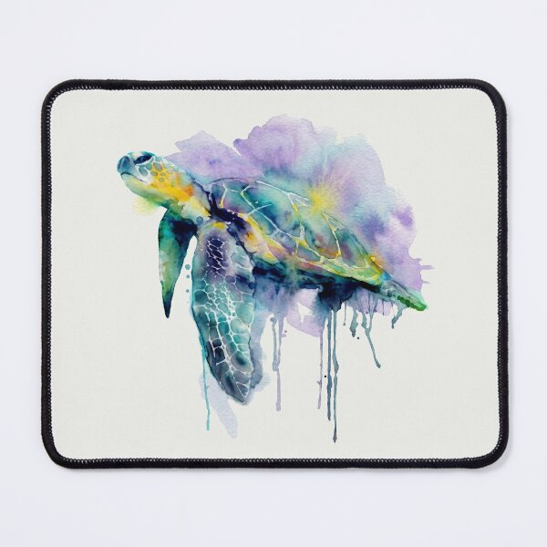 Item preview, Sea Turtle Swimming, Purple and Teal designed and sold by caracatita75.