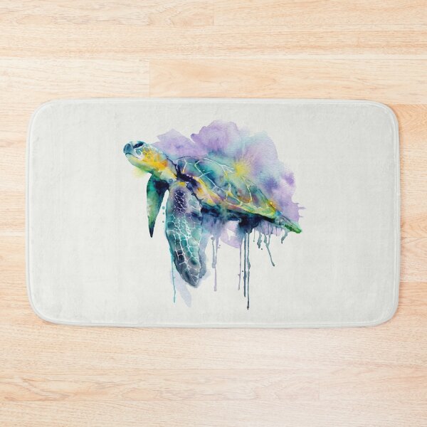 Item preview, Sea Turtle Swimming, Purple and Teal designed and sold by caracatita75.