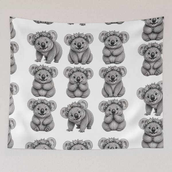 Item preview, Adorable Quirkiest, Fluffiest Koalas designed and sold by BRETT'S ART STUDIO.