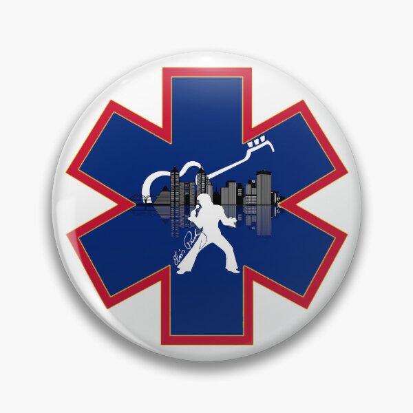 Item preview, Memphis Fire Department Skyline Elvis Guitar Star of Life designed and sold by FireEMSDesigns.