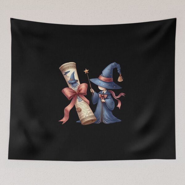 Item preview, Adorable Wizard with Diploma designed and sold by Fillthegoat.