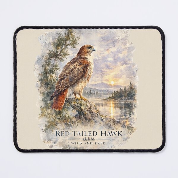 Item preview, Wild and Free – Red-Tailed Hawk Nature Art designed and sold by SusanSweetArt.