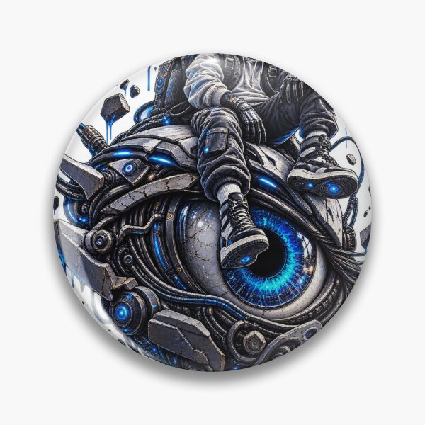 Item preview, Cyberpunk Astronaut Mechanical Eye Art designed and sold by VYBORA Studio.