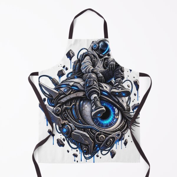 Item preview, Cyberpunk Astronaut Mechanical Eye Art designed and sold by VYBORA Studio.