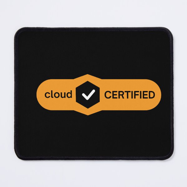 Item preview, Cloud Certified foundational badge Design | AWS colors | Stickers, T-Shirts, Mugs, Backpacks, Pins, Notebooks & More designed and sold by I am Certified Designs.