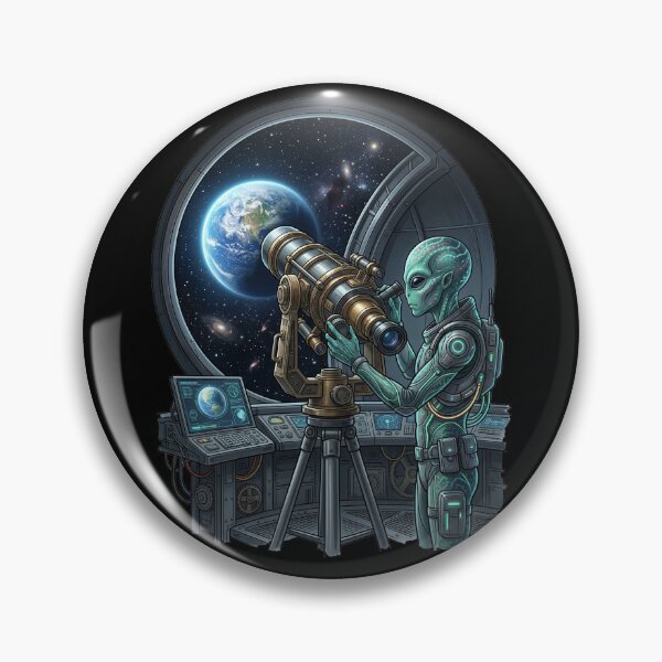 Item preview, Alien looking at Earth designed and sold by ReneMM.