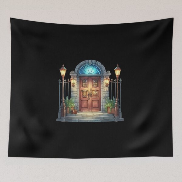 Item preview, Charming Nighttime Entrance designed and sold by Fillthegoat.