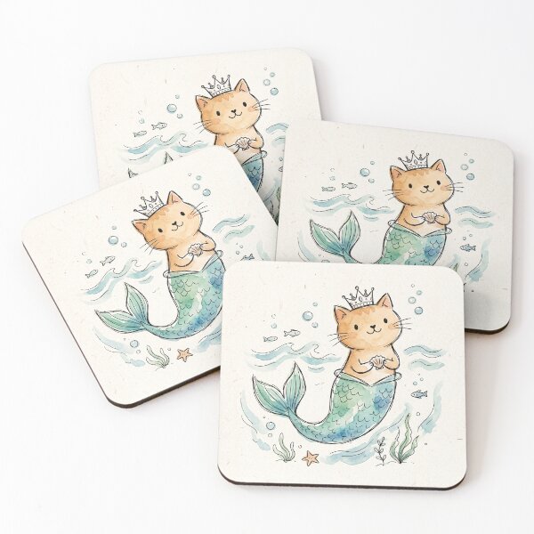 Item preview, Mermaid Cat designed and sold by ZMDW.