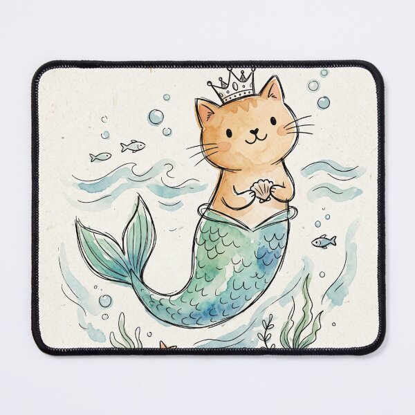 Item preview, Mermaid Cat designed and sold by ZMDW.