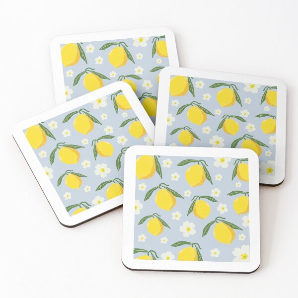 Item preview, Floral summer pattern with pretty lemons designed and sold by Nanouche33.