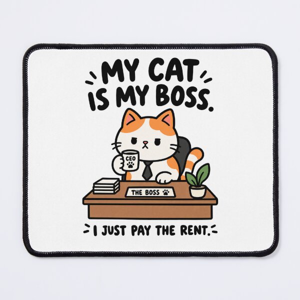 Item preview, Chat Boss CEO – Funny Calico Chat at the Office designed and sold by DesingsTR.