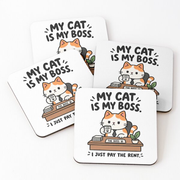 Item preview, Chat Boss CEO – Funny Calico Chat at the Office designed and sold by MewMade.