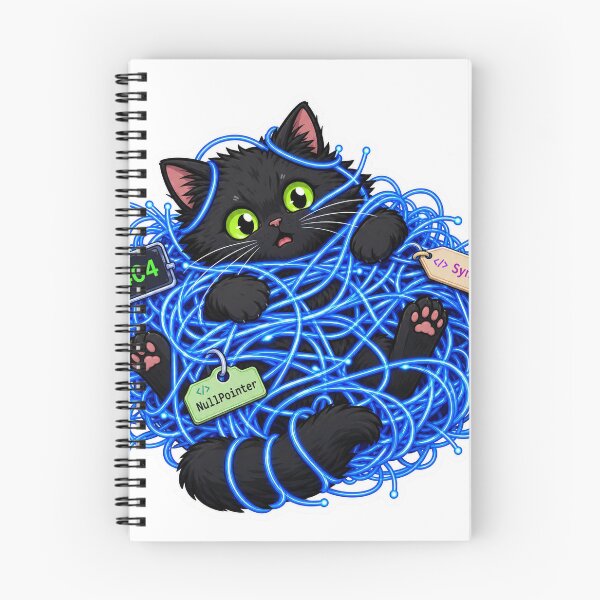 Item preview, Funny Cat Slapping Semicolon Coding Bug designed and sold by BestCoolStuff.