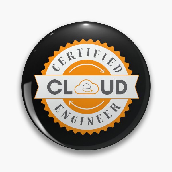 Aperçu de l'œuvre Conception d'ingénieurs cloud certifiés | Couleurs AWS | Autocollants, t-shirts, mugs, sacs à dos, badges, carnets et plus encore créée et vendue par I am Certified Designs.