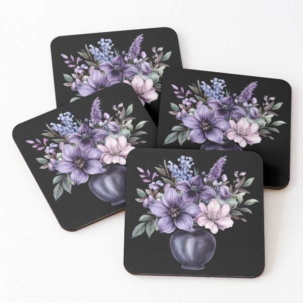 Item preview, Purple Flowers in a Vase designed and sold by Fillthegoat.