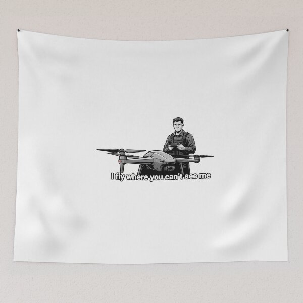 Item preview, Defiant Drone Pilot with No Fly Zone designed and sold by NiftyWrx.