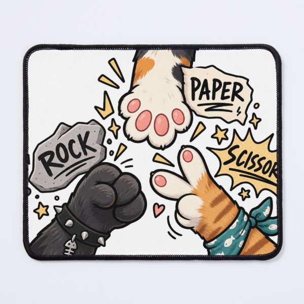 Item preview, Rock Paper Scissors Kitties designed and sold by Lazy Explorer Co..