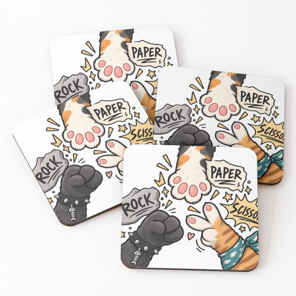 Item preview, Rock Paper Scissors Kitties designed and sold by Lazy Explorer Co..