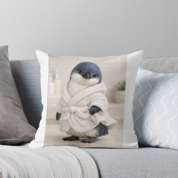 Item preview, Cozy Bathrobe Little Blue Penguin designed and sold by Sillytoe.