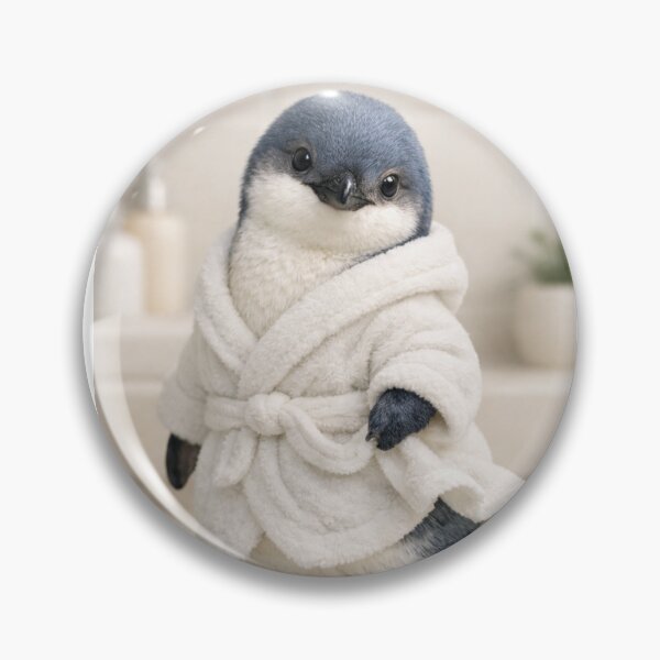 Item preview, Cozy Bathrobe Little Blue Penguin designed and sold by Sillytoe.