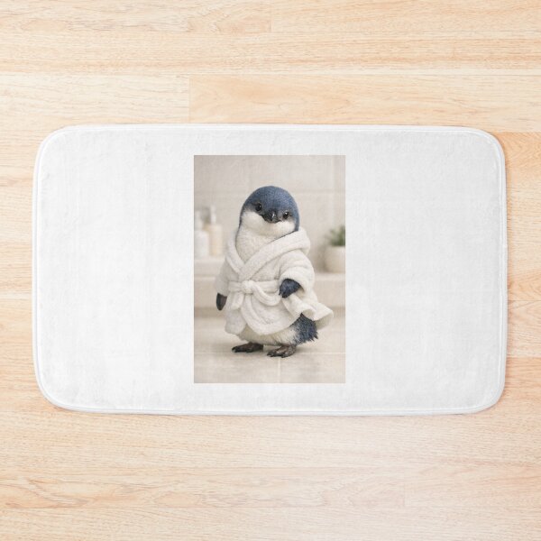 Item preview, Cozy Bathrobe Little Blue Penguin designed and sold by Sillytoe.