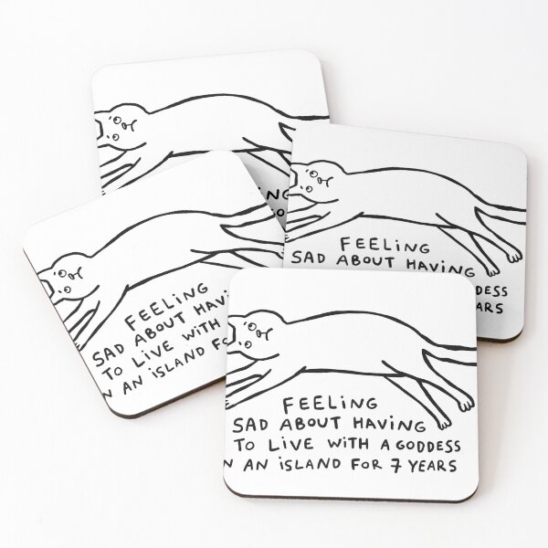 Item preview, Feeling Sad Living with a Goddess - The Odyssey Cat Parody designed and sold by Inna Ruda.