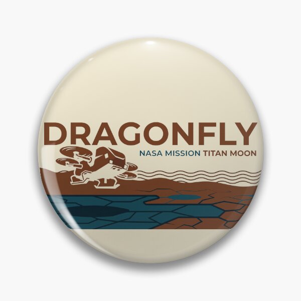 Item preview, NASA Dragonfly Mission Titan Moon Landscape Spacecraft designed and sold by KiwiRider.