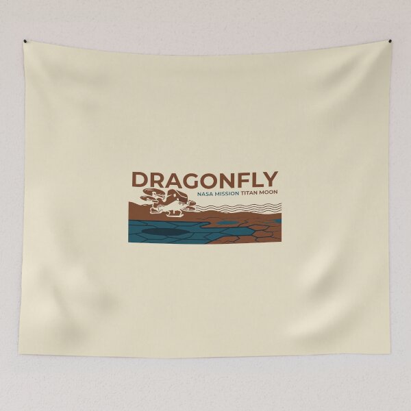 Item preview, NASA Dragonfly Mission Titan Moon Landscape Spacecraft designed and sold by KiwiRider.