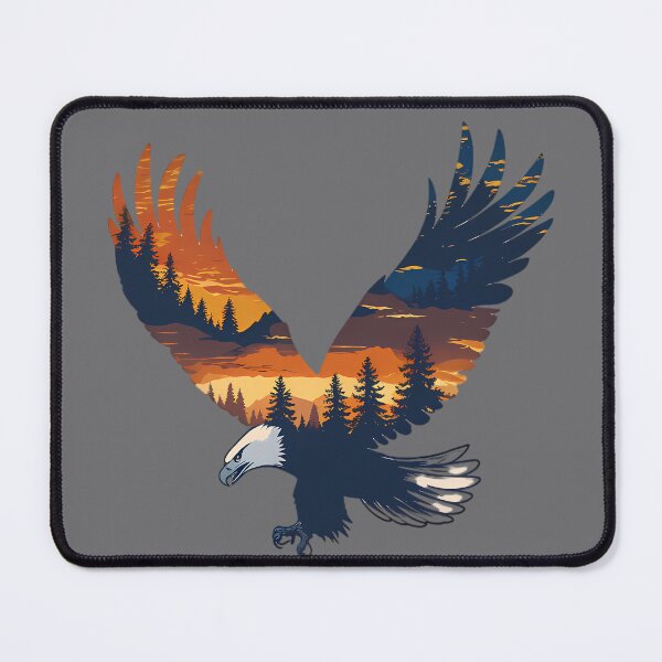 Item preview, Flying Eagle Sunset Mountain Forest designed and sold by Structure-Blue.
