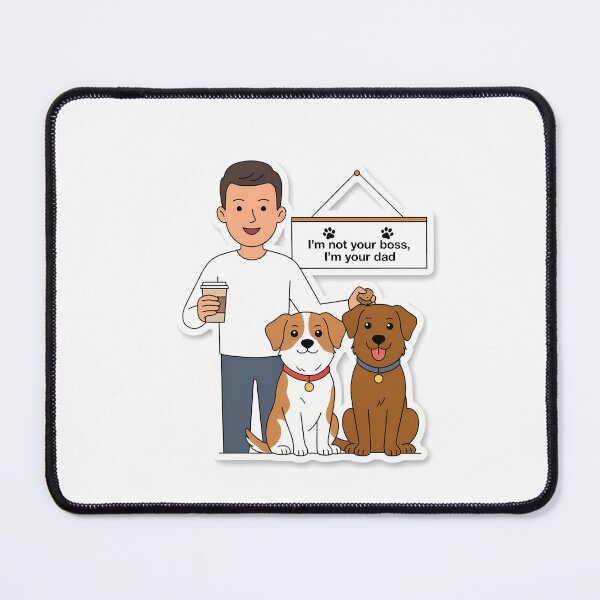 Item preview, Proud Dog Dad with Coffee and Treat designed and sold by NiftyWrx.