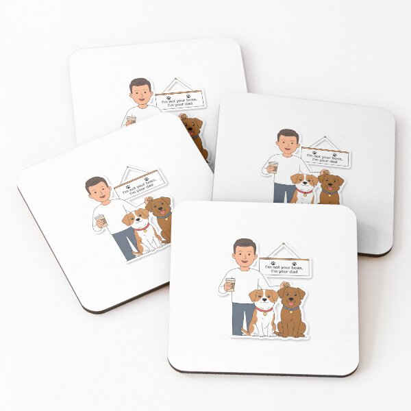 Item preview, Proud Dog Dad with Coffee and Treat designed and sold by NiftyWrx.