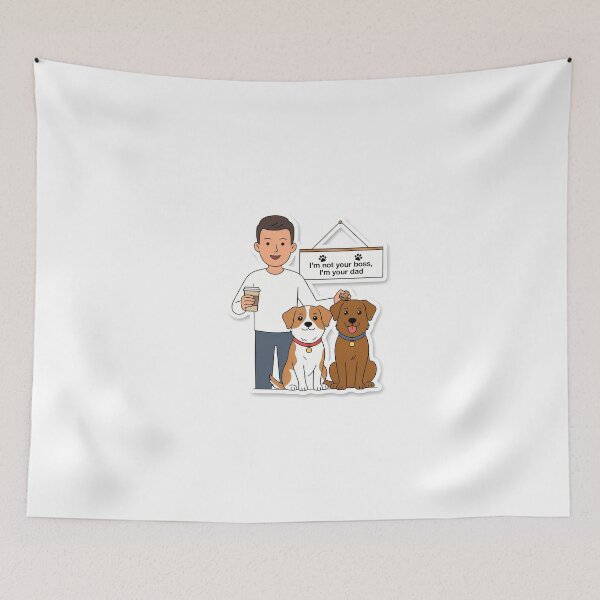 Item preview, Proud Dog Dad with Coffee and Treat designed and sold by NiftyWrx.
