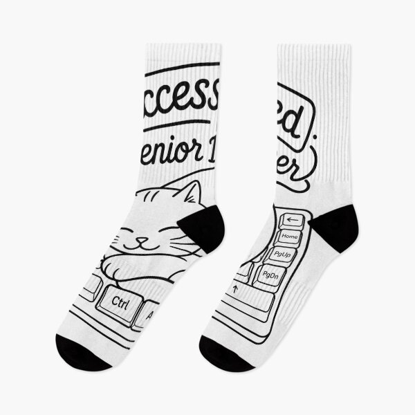 Item preview, Access Denied Senior Developer Keyboard Cat Line Art designed and sold by BestCoolStuff.