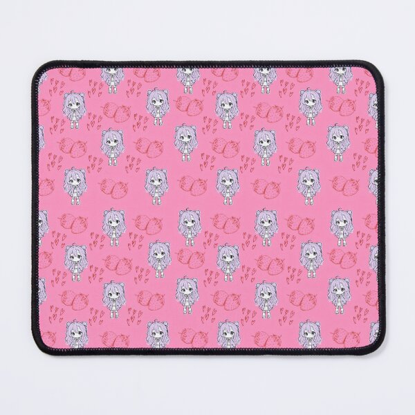 Item preview, Sweet Strawberry Chibi Girl and Hearts Pattern designed and sold by Azurart2.
