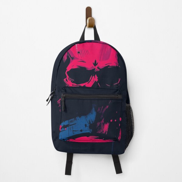 Item preview, Neon Pink Cyberpunk Skull Art - Synthwave Grunge Gothic Skeleton designed and sold by ERODED SELF.